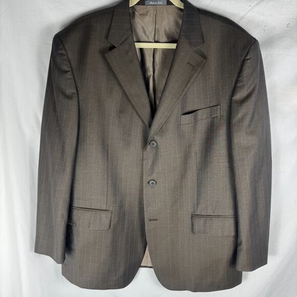 Oscar de la Renta Other - Vintage Oscar de la Renta Wool Blazer 44S Pinstrip Sport Coat, Classic, Designer